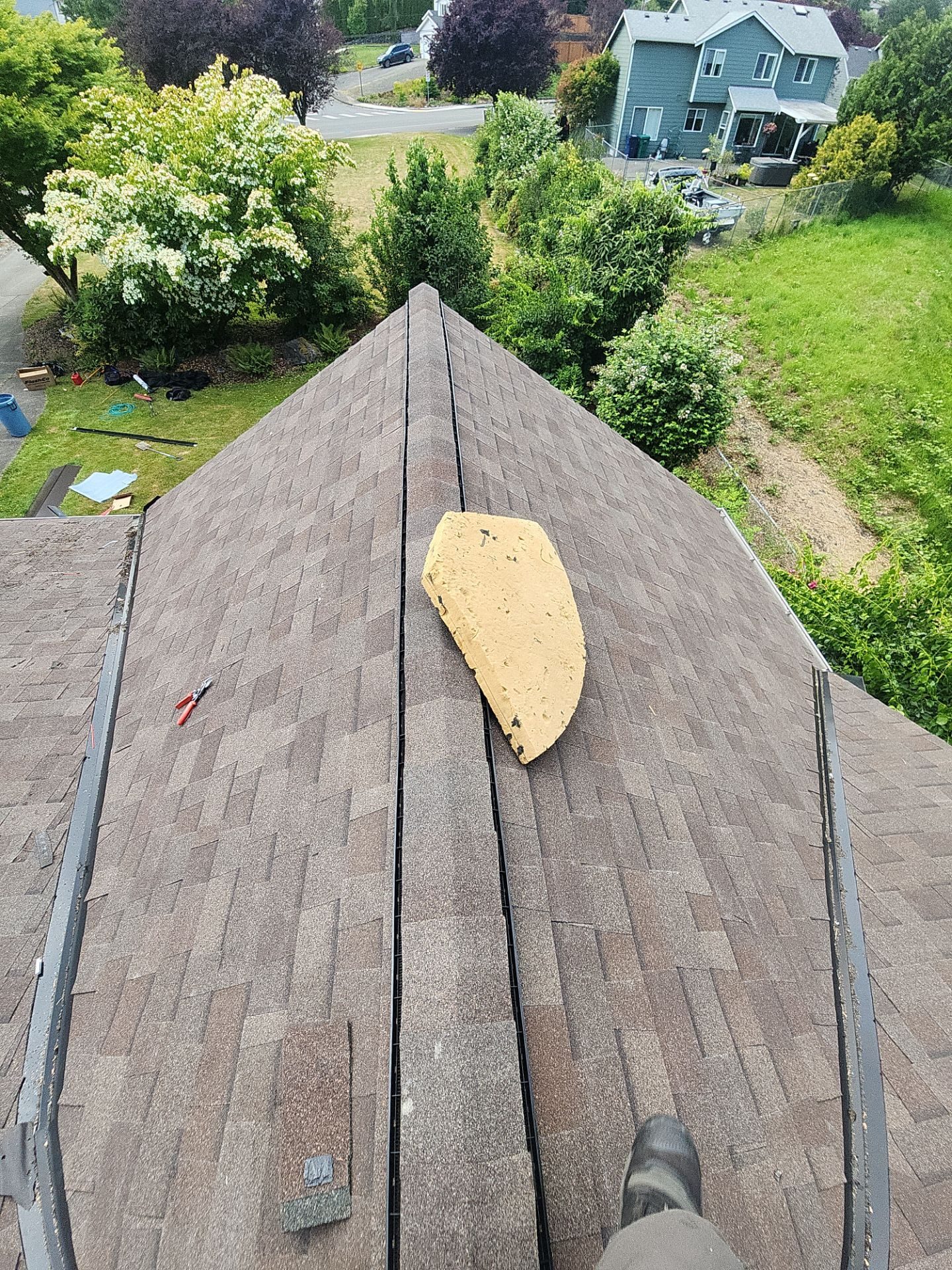 Architectural perspective of Heather Grey asphalt shingle roof in Lake Stevens, WA