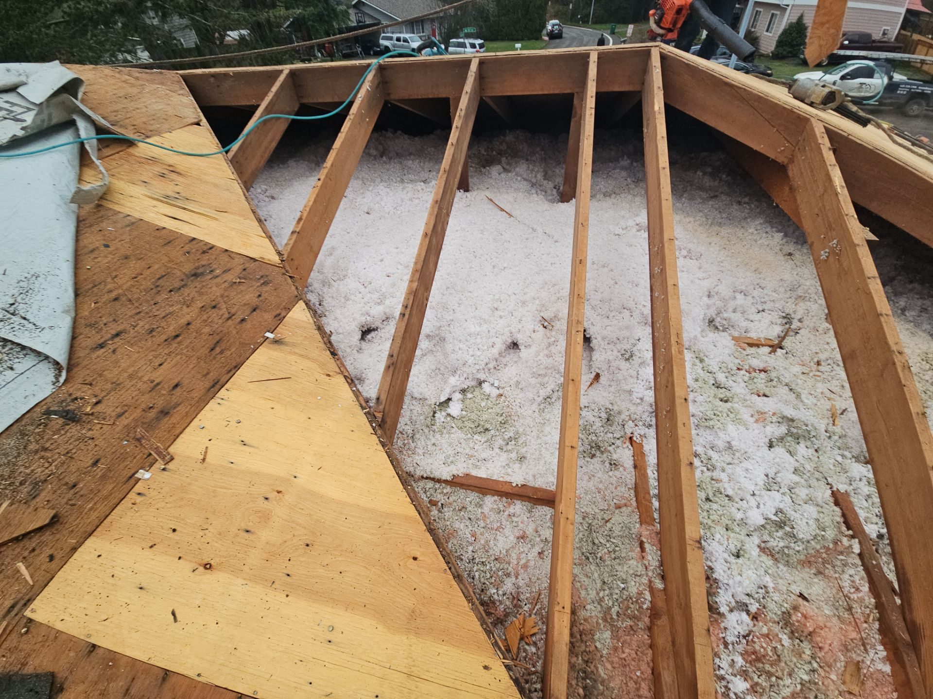 Roof decking and underlayment work on Woodinville, WA project by Amor Roofing